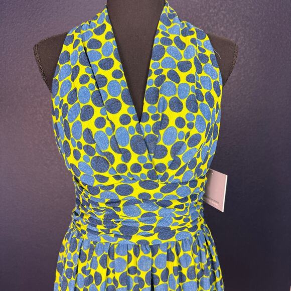 NWT Marc New York Polka Dot Printed Chiffon Dress, Size 6 - Picture 8 of 10